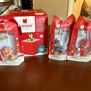 New in Box Tonies Paw Patrol Red bundle 3 PP Figurines